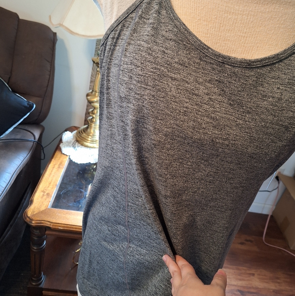 Gray Calvin Klein Performance Midi Dress - Picture 2 of 7
